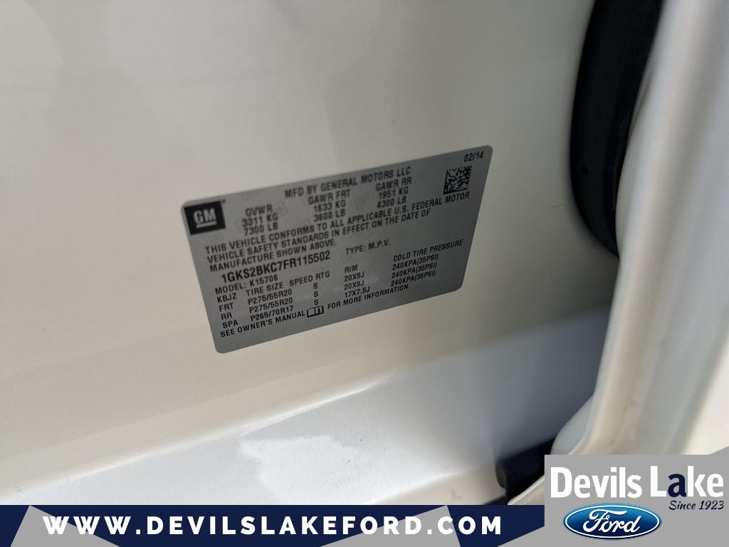 2015 GMC Yukon SLT