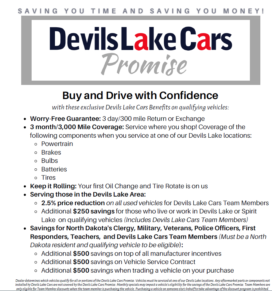 The Devils Lake Cars Promise